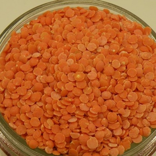 Lentilles rouges fendues biologiques 11.34 kg